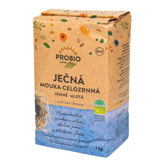 Mouka ječná celozrnná jemně mletá 1 kg BIO   PROBIO