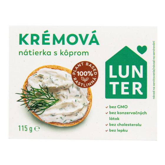 Pomazánka krémová s koprem 115 g   LUNTER