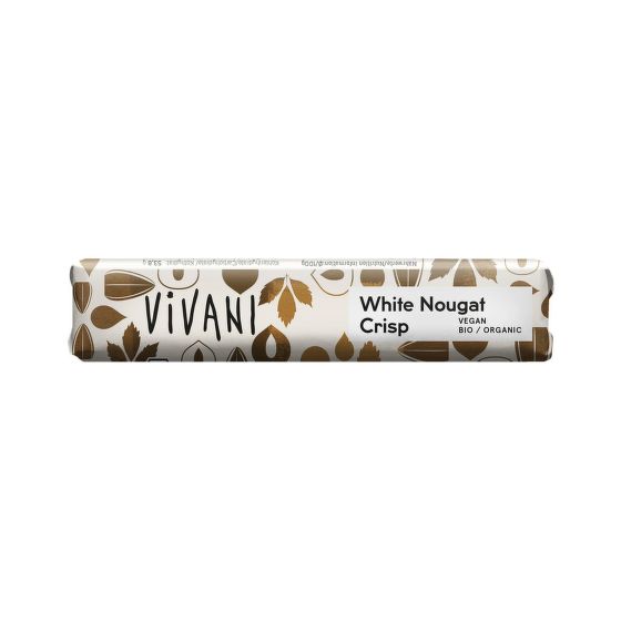 Tyčinka bílý nugát s oříšky vegan 35 g BIO   VIVANI