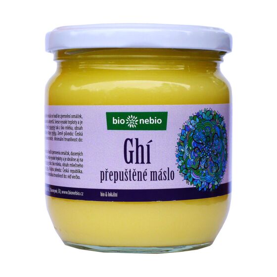 Máslo přepuštěné ghí ČESKÉ 425 ml BIO   BIO NEBIO