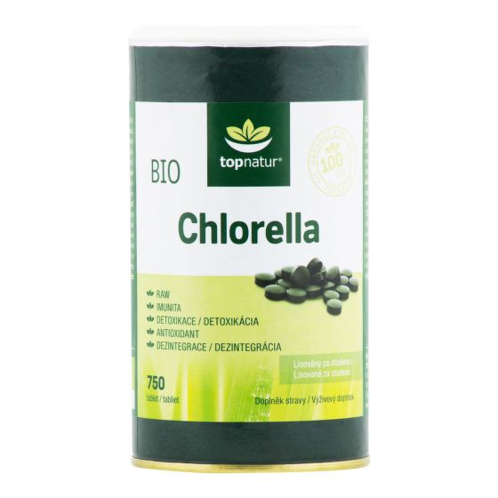 Chlorella 750 tablet 150 g BIO   TOPNATUR