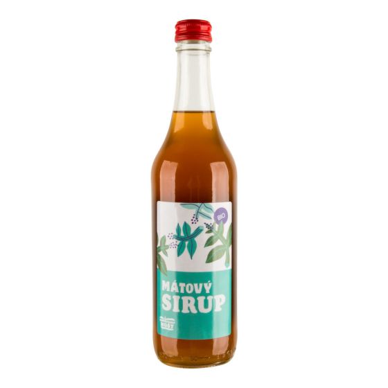 Sirup máta peprná 500 ml BIO   MOŠTÁRNA HOSTĚTÍN