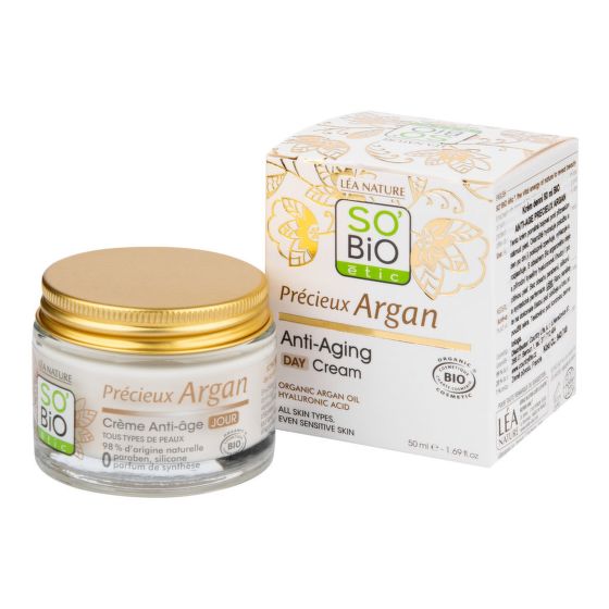 Krém denní 50 ml BIO Anti-age Precieux Argan   SO’BiO étic