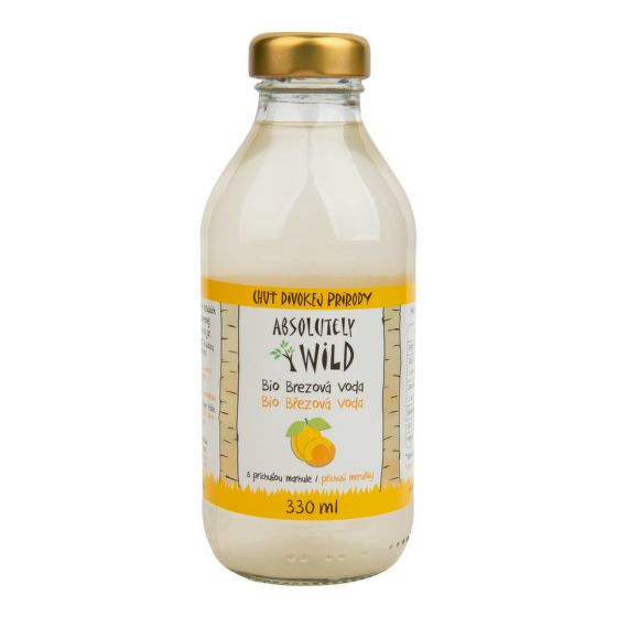 Březová voda s příchutí meruňky 330 ml BIO   ABSOLUTELY WILD