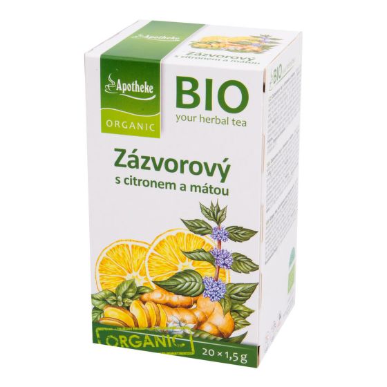 Čaj Zázvorový s citronem a mátou 30 g BIO   MEDIATE