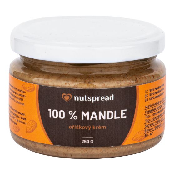Krém z pražených mandlí 250 g   NUTSPREAD