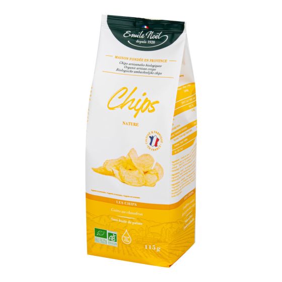 Chipsy bramborové jemně solené 115 g BIO   EMILE NOËL