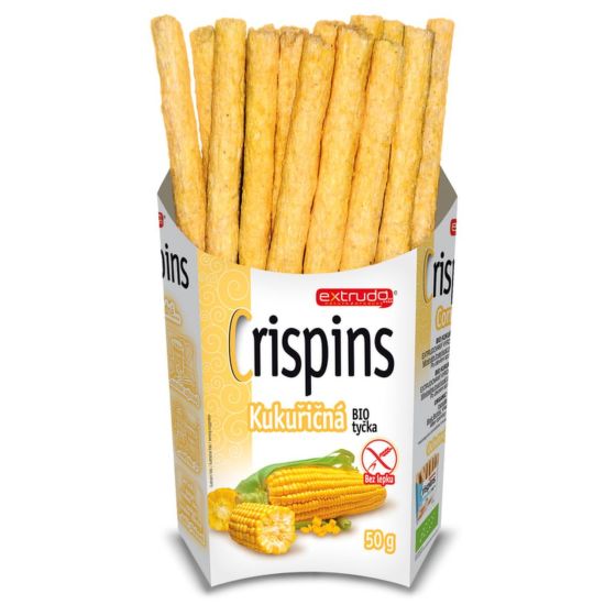 Tyčinka kukuřičná Crispins bezlepková 50 g BIO   EXTRUDO