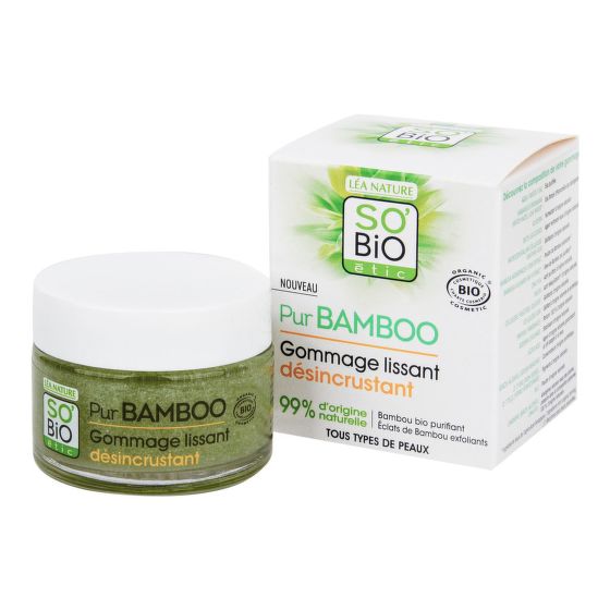 Peeling pleťový hluboce čistící – řada Pur BAMBOO 50 ml BIO   SO’BiO étic