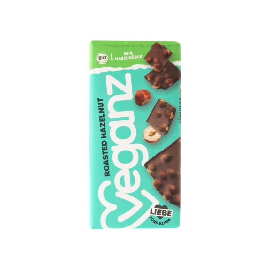 Čokoláda vegan s lískovými ořechy 90 g BIO   VEGANZ