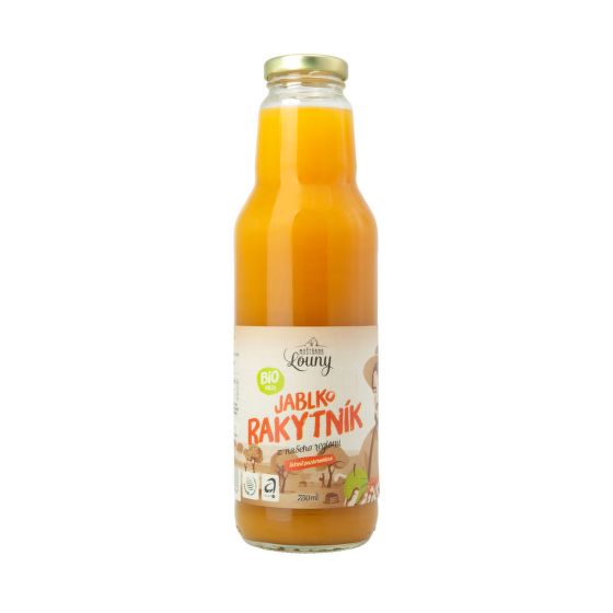 Mošt jablečný s rakytníkem 750 ml BIO   MOŠTÁRNA LOUNY