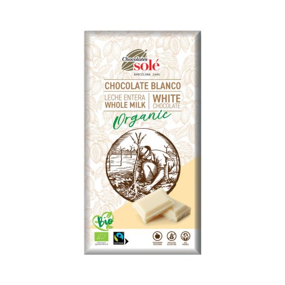 Čokoláda bílá 100 g BIO   SOLÉ