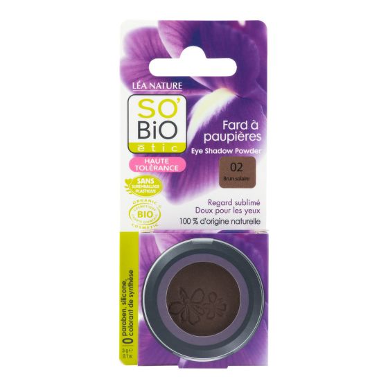 Stíny oční 02 hnědá 3 g BIO   SO’BiO étic