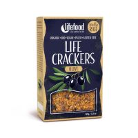 Life Crackers olivové raw 90 g BIO   LIFEFOOD