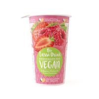 Nápoj lassi s jahodovo-malinovým pyré vegan 230 ml BIO   BIEDERMANN