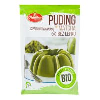 Pudink matcha s příchutí ananasu bezlepkový 40 g BIO   AMYLON