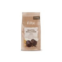 Rolky oplatkové v hořké čokoládě vegan 125 g BIO   VIVANI