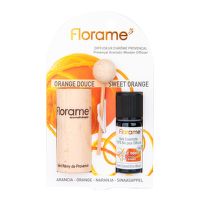 Difuzér provensálský dřevěný + éterický olej Sladký pomeranč 10 ml BIO   FLORAME