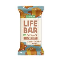 Tyčinka Lifebar Oat Snack proteinová slaný karamel 40 g BIO    LIFEFOOD