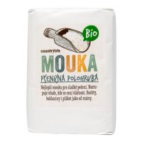 Mouka pšeničná polohrubá 1 kg BIO   COUNTRY LIFE