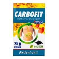 CARBOFIT aktivní rostlinné uhlí 25 g   DACOM