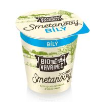 Jogurt smetanový bílý 130 g BIO   BIO VAVŘINEC