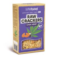Life Crackers konopné s chia RAW 90 g BIO   LIFEFOOD