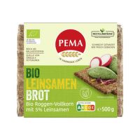 Chléb žitný se lněným semínkem 500 g BIO   PEMA