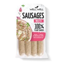 Klobásy hrachové bílé 250 g   WELL WELL