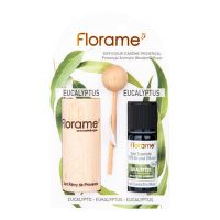 Difuzér provensálský dřevěný + éterický olej Eukalyptus 10 ml BIO   FLORAME