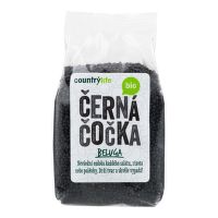 Čočka černá beluga 500 g BIO   COUNTRY LIFE 