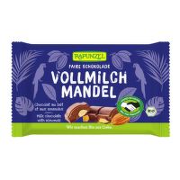 Čokoláda mléčná s mandlemi 100 g BIO   RAPUNZEL