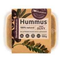 Hummus - cizrnová pomazánka s černými olivami 150 g   I LOVE HUMMUS