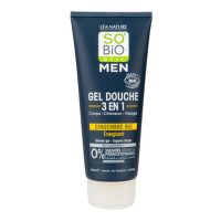 Gel sprchový MEN 3v1 energetizující zázvor 200 ml BIO    SO’BiO étic