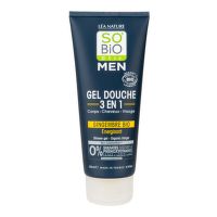 Gel sprchový MEN 3v1 energetizující zázvor 200 ml BIO    SO’BiO étic