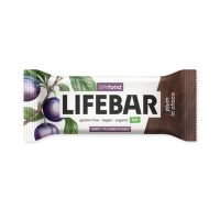 Tyčinka Lifebar švestka v čokoládě RAW 40 g BIO   LIFEFOOD