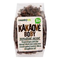 Kakaové boby nepražené drcené 100 g BIO   COUNTRY LIFE