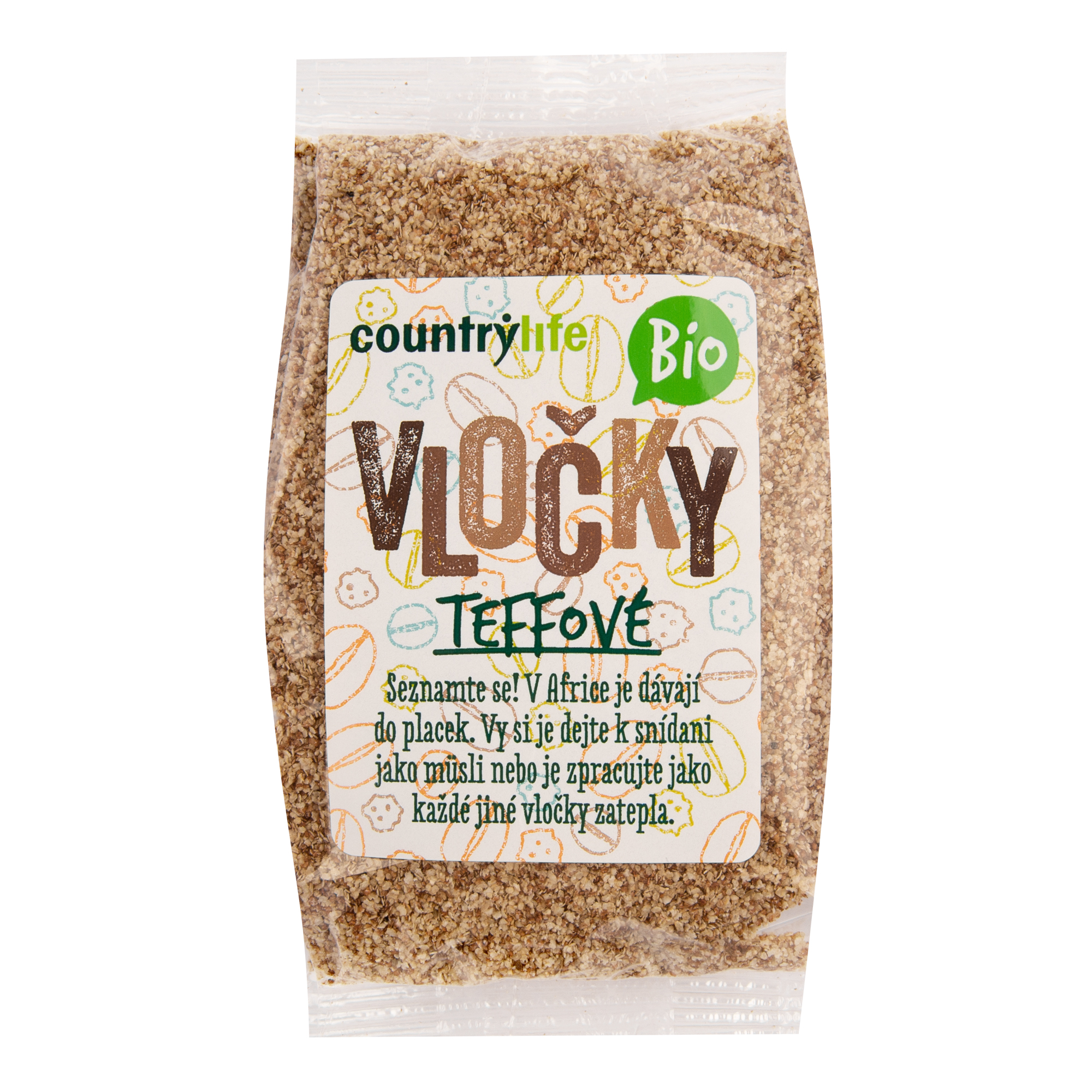 Vločky z teffu 250g BIO