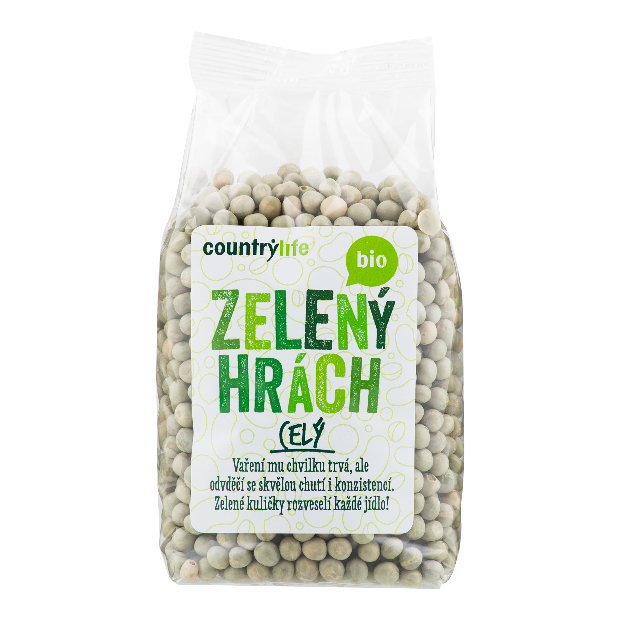 Hrách zelený celý 500g BIO